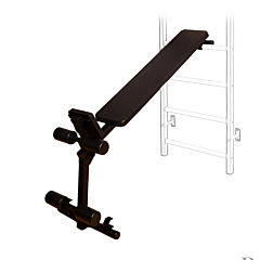 Banc - coloris noir - Espalier série 2, 5 et 7