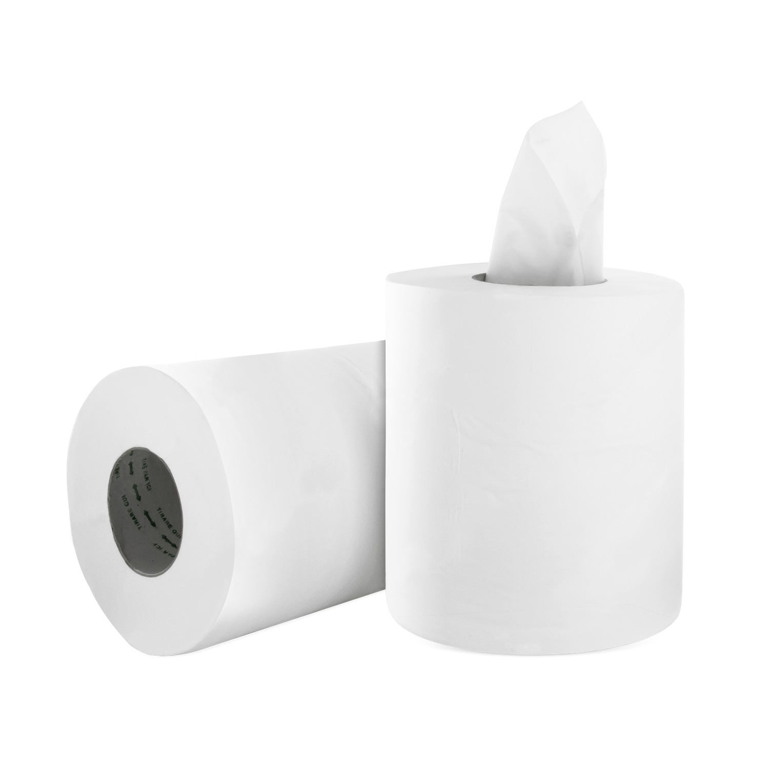 Rouleau papier essuie mains professionnel à usage unique en bobine