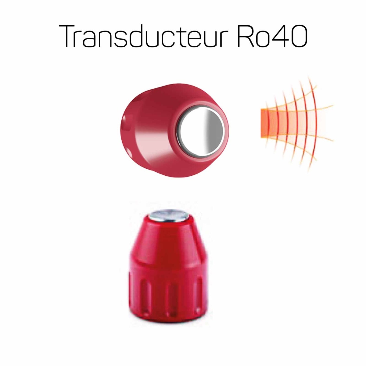 Transducteur Ro40 15mm rouge