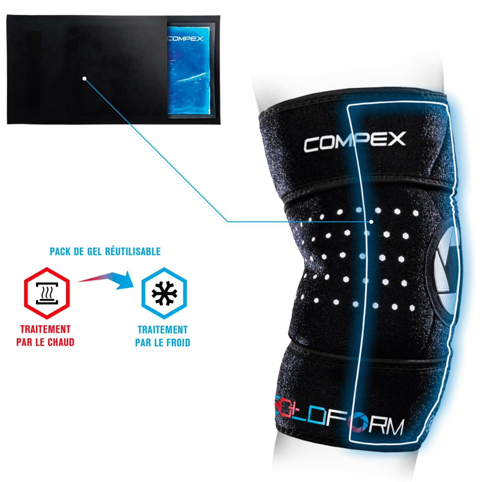 Le Manchon Compressif Chaud Froid Universel Compex Coldform Utility