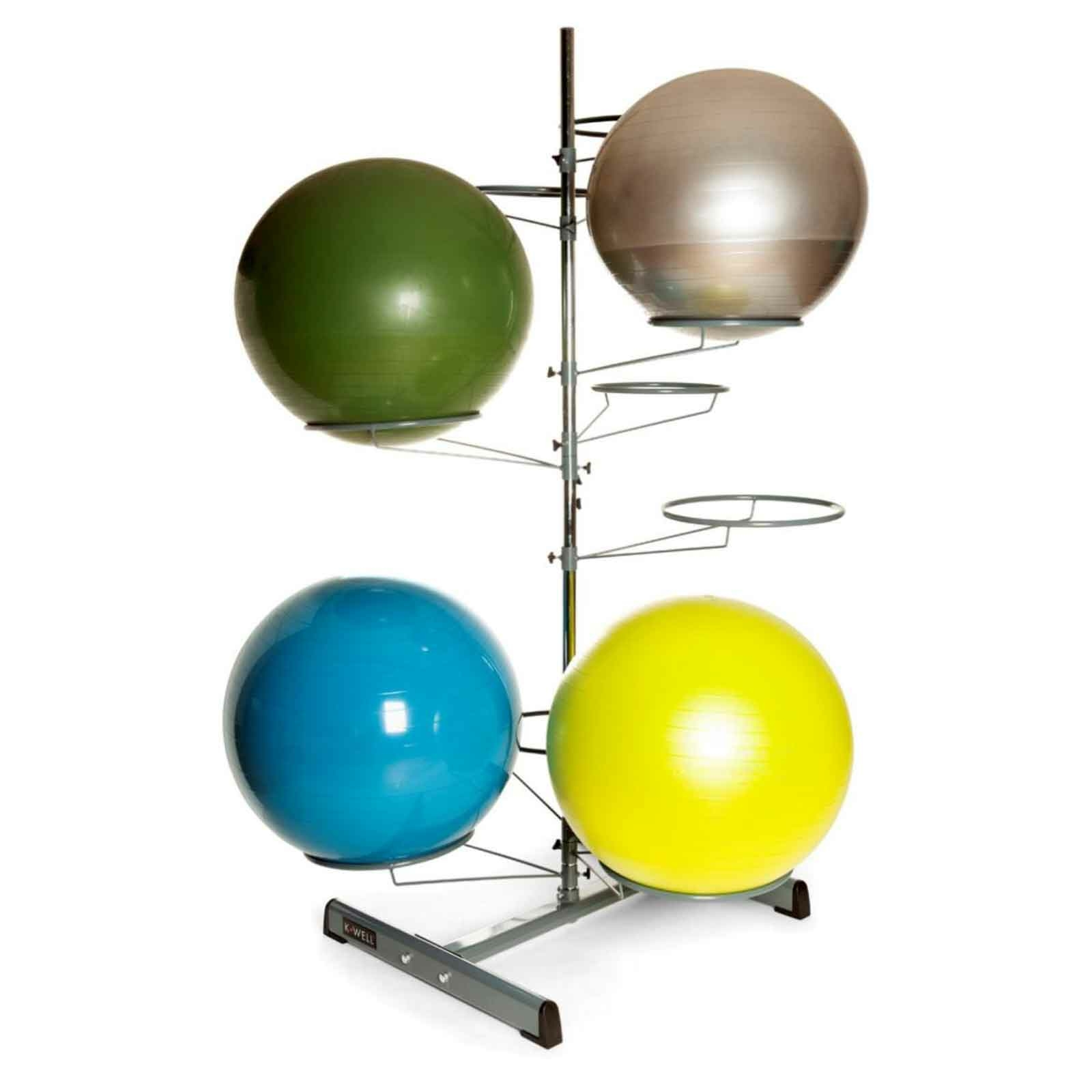 Comment stocker ses Swiss ball ? Support de rangement pour 9 ballons gonflés