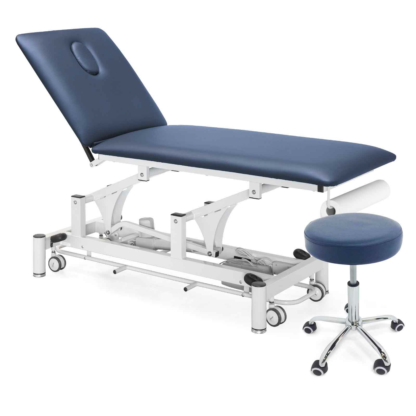 Table PhysioPRO et tabouret bleu assorti