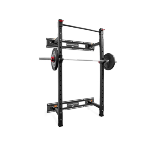 Rack Squat mural rabattable avec barre de traction