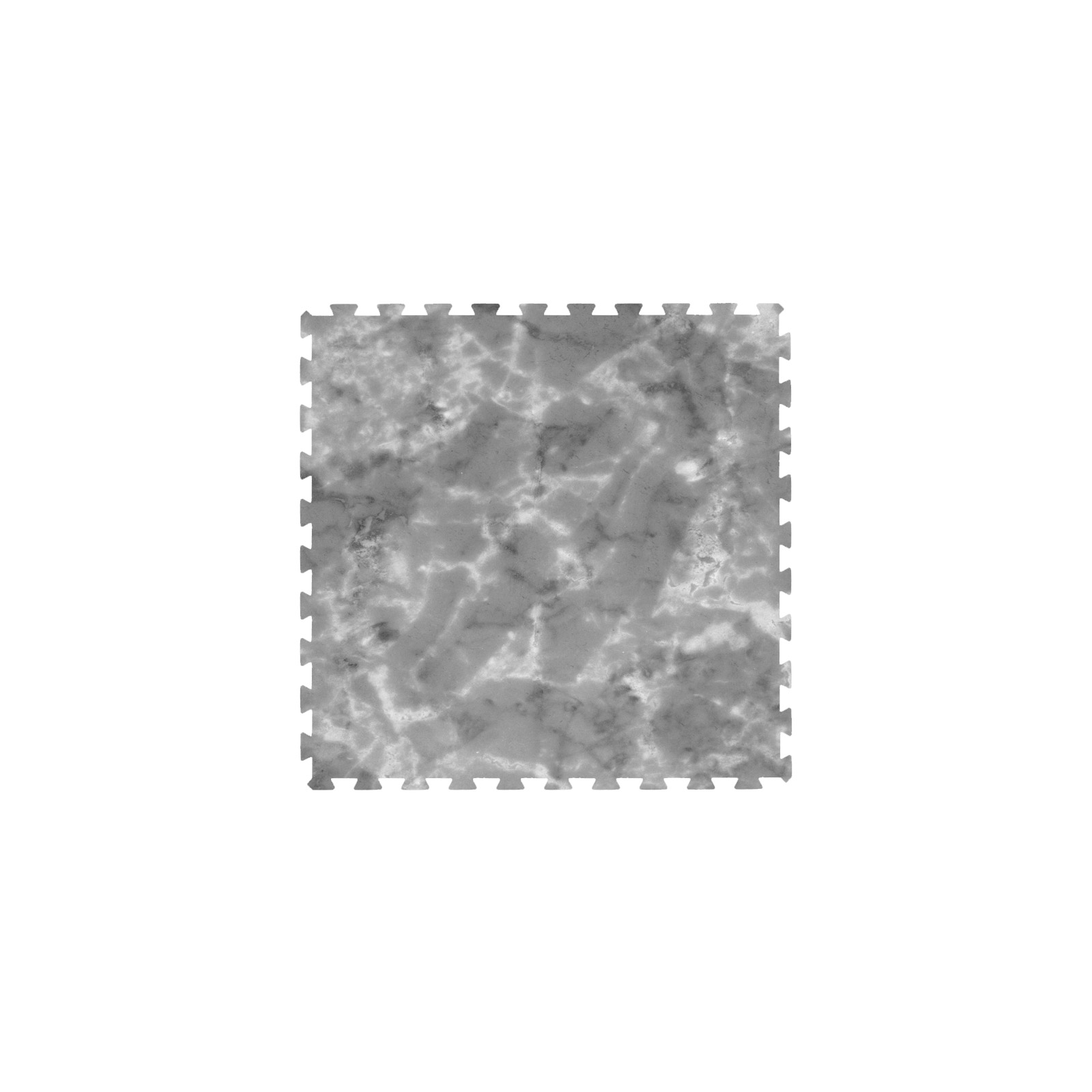 Dalle Virgin RUBBER 1 x 1 m - Marbrée gris clair - 7 mm - 1500 kg/m3