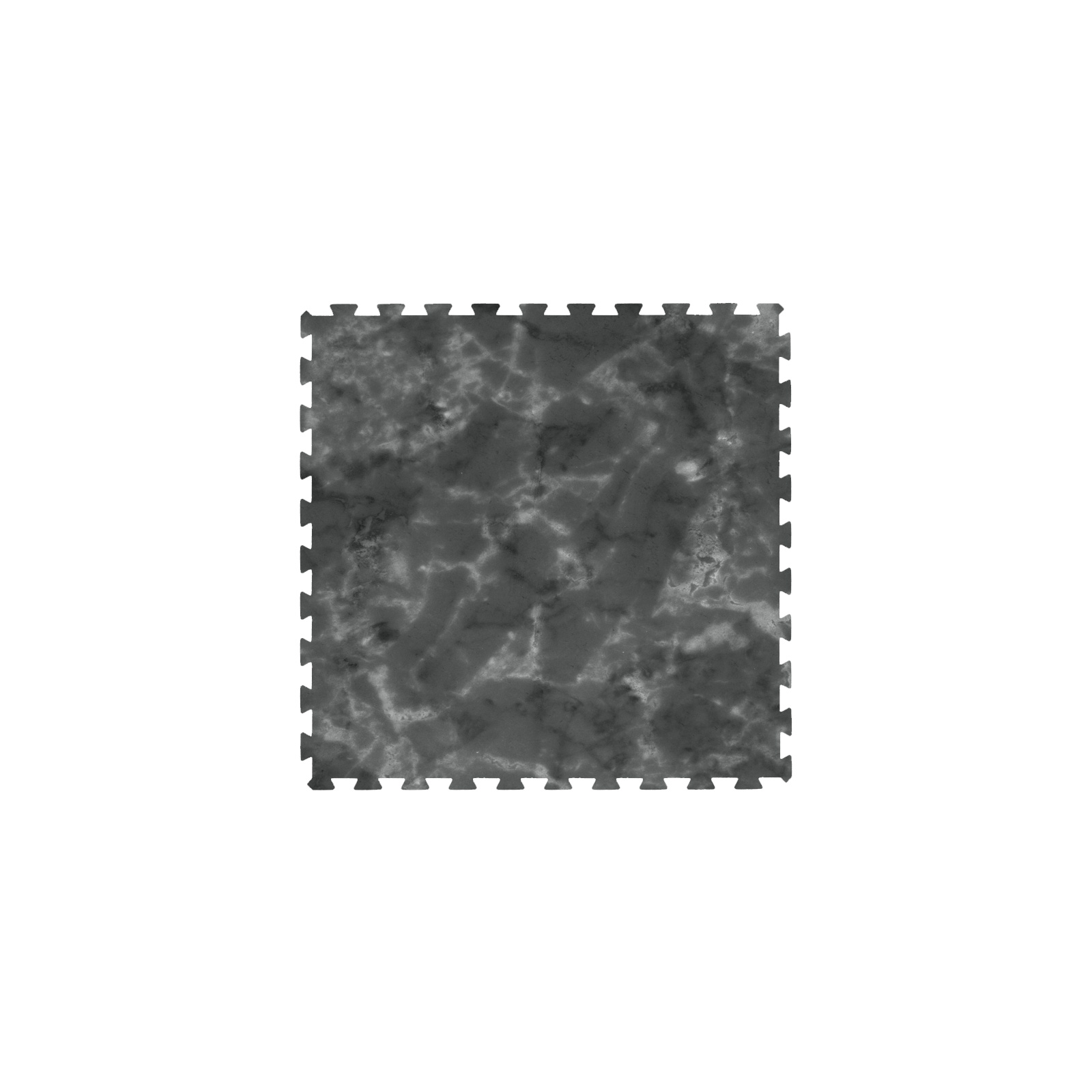 Dalle Virgin RUBBER 1 x 1 m - Marbrée gris foncé - 7 mm - 1500 kg/m3