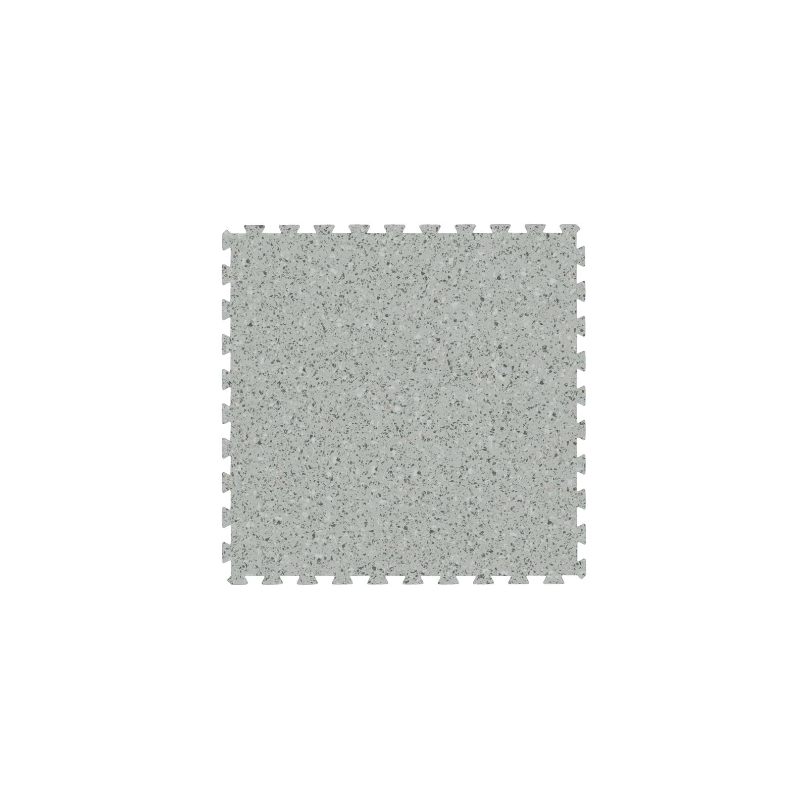 Dalle Virgin RUBBER 1 x 1 m - Mouchetée gris clair - 7 mm - 1500 kg/m3