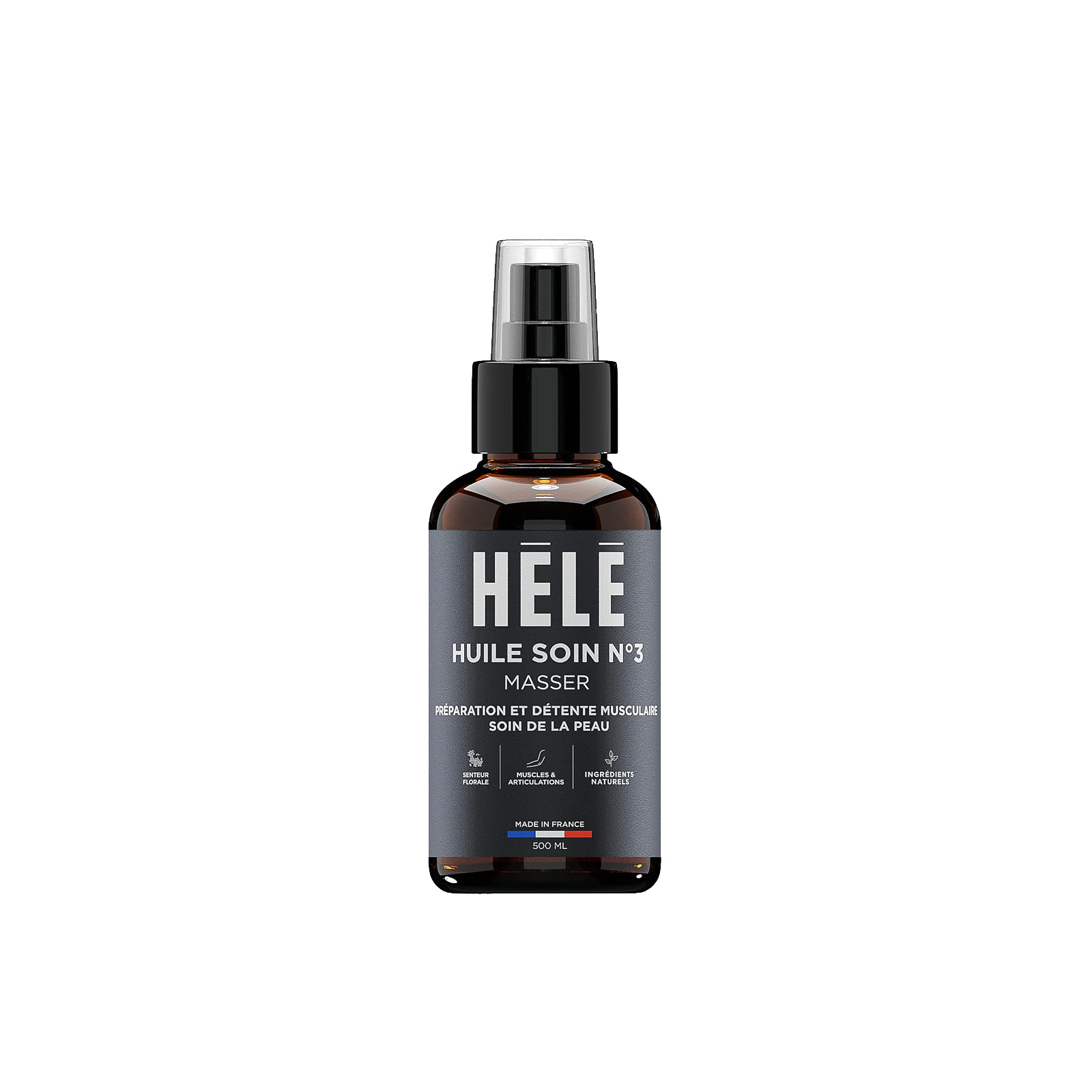 Huile de massage Soin N°3 Hélé - 500 mL
