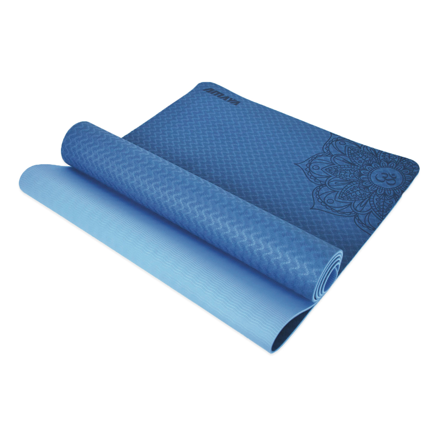 Tapis de yoga 183x61 cm - Bleu