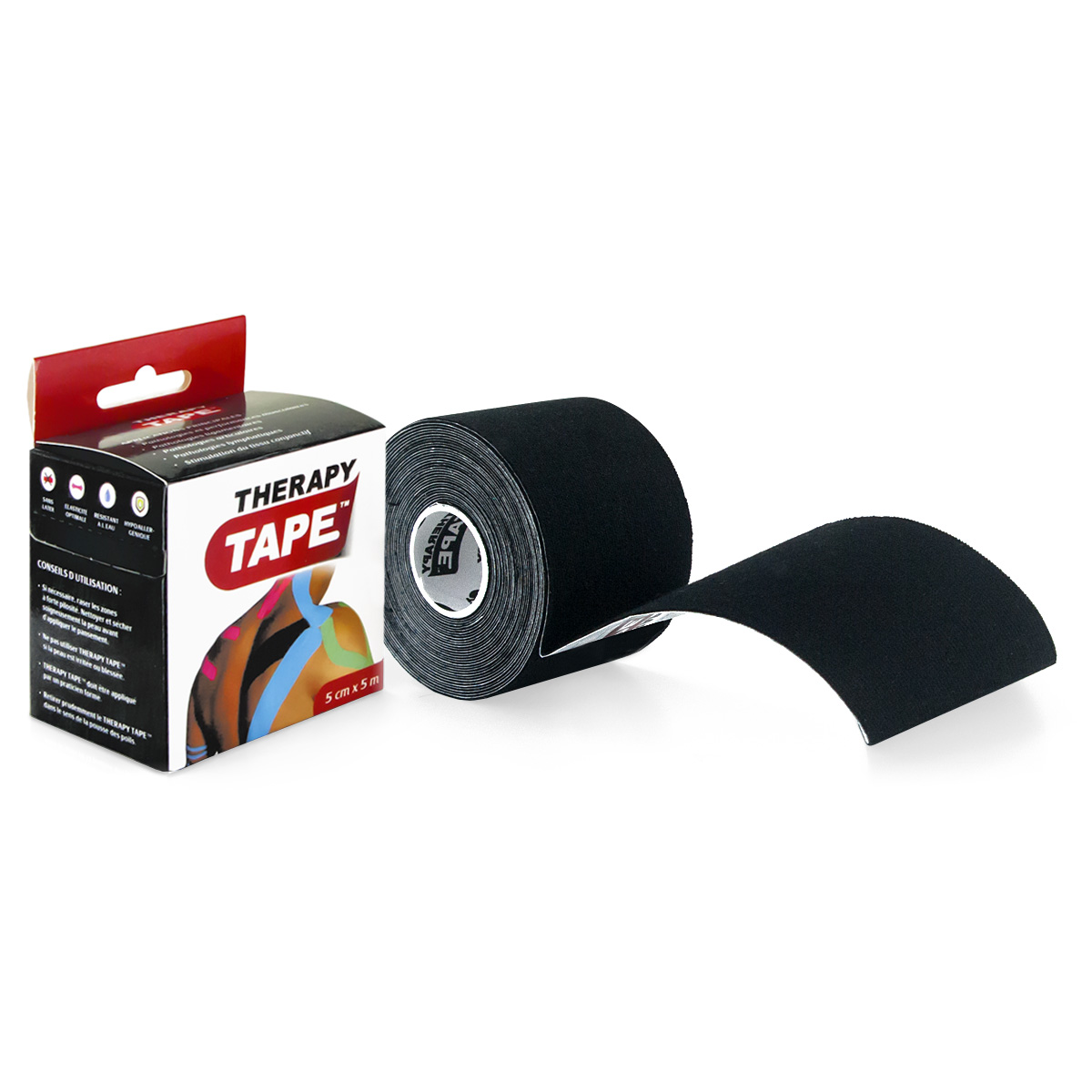 Therapy Tape - Rouleau Noir - 5m